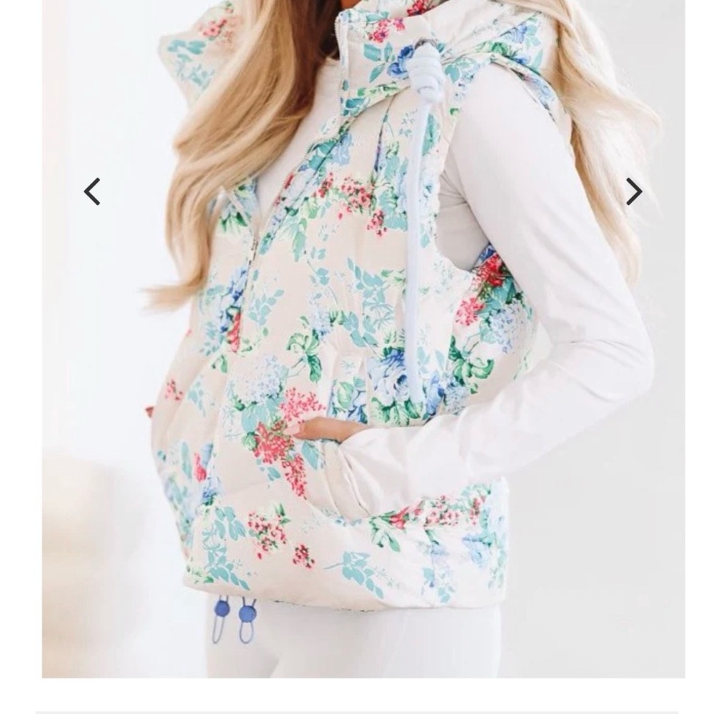 Floral Puffer Vest
